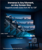 UVISION AllPlay Google TV Smart Porejctor | Native 1080p Full HD | Auto Focus & Keystone | Dolby Audio | WiFi & Bluetooth | Portable Home Theater Kit
