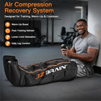 Air Compression Leg Recovery Boots : Dual-Power Sequential Compression System Device with Smart Pressure Sensor - 6 Modes & 14 Positions Foot and Leg Massage for Athletes & Gym (Medium)
