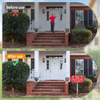 No Soliciting Sign for House, No Soliciting Signs for Front Door with Long Stake, Heavy Duty Aluminum Yard Signs UV Protected Weather Resistant and Easy Install for Lawns Garden (14x7 inches Red)