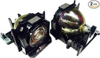 Advanced Lamps™ Lamp & Housing TwinPack for The Panasonic PT-D6000 Projector