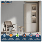 BUBOS 6 Pack Large Acoustic Panels,48x12Inch SoundProof Panels for Walls,Self Adhesive Acoustic Wall Panels,Decorative Sound Panels for Home Studio Office (White 02)