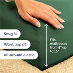 Twin XL Size 3 Piece Sheet Set - Comfy Breathable & Cooling Bed Sheets Set - Hotel Luxury Bedding for Women, Men, Kids, Teens, Boys & Girls - Deep Pockets and Wrinkle Free - Oeko-Tex - Emerald Green