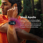 Apollo Neuro Wearable & 12-Month SmartVibes AI Membership – Sleep Aid & Stress Relief Device | Fall Asleep Faster, Sleep Longer & Deeper | Boost Focus, Relaxation & Calm (Glacier)