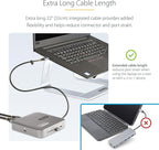 StarTech.com 7-in-1 USB C DisplayLink Dual Monitor Docking Station, 4K 60Hz HDMI Dock for MacBook M1 M2 M3 M4 & Windows, USB 10Gbps Hub, Gigabit Ethernet, SD, 100W PD, 22in (56cm) Cable