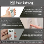 99813 Ceiling Fan Remote Control for Hunter Fan Remote Replacement 3-Speed and Light Dimmer with Wall Bracket,Replace Hunter 99770 99392 99118 99123 99188