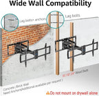 MOUNTUP Heavy Duty TV Wall Mount for 47-90 inch Large TVs, Holds 200 lbs, Full Motion TV Mount with Articulating Extension, Swivel & Tilt, Preassembled, Max VESA 800x400mm, Fits 16-24" Studs, MU0015
