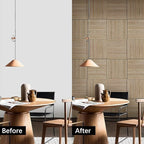 ARMURO Acoustic Wood Panels for Wall 4-Pack - Natural Oak Veneer Soundproof Panels for Home & Office, 23.6" Wood Wall Panels with Noise Reduction (23.6" W x 23.6" L)