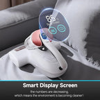 uwant Mattress Vacuum 450W 16Kpa 36000RPM/MIN Bed Vacuum with 149℉ Heating &Ultrasonic, Dual Dust Cup, Smart Display Screen Mattress Vacuums for Skin Health