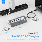 USB C Hub Multiport Adapter,Mosirui 9-in-1 USB-C Docking Station with 4K HDMI,5Gbps Type C 3.0,USB-A3.0/2.0,100W PD, SD/TF for MacBook/Pro iPad/Dell/HP/Desktop/Laptops(1.64 FT)