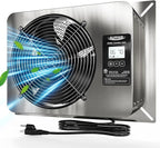 ALORAIR 780 CFM Crawl Space Ventilator Fan with Digital control, IP55 Rated Stainless Steel Exhaust Fan with Temperature Humidity Controller, Timing Cycle, Speed Control for Basement, Garage, Attic