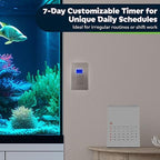 TOPGREENER Digital Astronomic Timer Switch, 7-Day Programmable Sunrise Sunset Timer for Lights, Fans, & Motors, Single-Pole or 3-Way, Neutral Wire Required, UL Listed, TGT01-HN-NK, Nickel