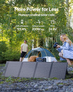 BLUETTI AC200L Solar Generator Kit, 200W Solar Panel (Ships Separately) Included, 2048Wh LiFePO4 Battery Backup w/ 4 2400W AC Outlets, 3600W Power Lifting, Portable Power Station for Camping, Home Use
