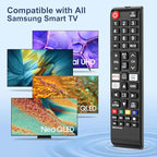 Replacement Remote for Samsung Smart TVs, Universal Control Compatible with BN59-01315J/A, BN59-01199F, for Samsung 4K 8K QLED UHD LCD HDTV