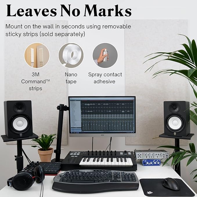 AudioSilk Acoustic Panel, Large, 46" x 23", Pale Blue