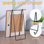Dimeho 6 Pack 10 Inch Metal Plate Holder Black Display Stand Decorative Easel Displays Stand Large Picture Stands Small Iron Easels for Display Plates Books Photo Frames Plaque Art