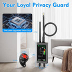 JMDHKK M8000 Hidden Camera Detector, Bug Detector,Camera Finder, Signal Detector for Hotels, Travels, Vehicles, Offices, Public Fitting Rooms (Black)