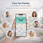 Smart Ring Health & Fitness Tracker for Men & Women, Heart Rate, SPO₂, Sleep & Activity Monitoring, IP68 Waterproof, Long Battery Life, Family Care Mode, No Subscription Fee (Rose Gold, 12)
