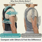 Full Back Posture Corrector for Women & Men – Pull-Back System Posture Brace – Wide Soft Straps, Breathable Mesh, Adjustable Support for Slouching, Rounded Shoulders & Upper Spine Pain Relief