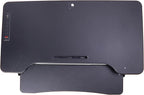 Rocelco 46" Electric Standing Desk Converter with AC Outlet USB Charger and Dual Monitor Arm Mount - Motorized Adjustable Sit Stand Riser - Tabletop Workstation Keyboard Tray - Black (R EDRB-46-MA2)