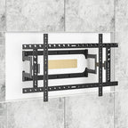 HILLPORT 98 Heavy Duty 75 85 86 100 110 120 inch TV Wall Mount Slim Extra Large Screen Recessed for Flat and Curved, Extended Arm Swivel Mount, Max VESA 1000x600mm, Up to 176.4lbs DY1020L