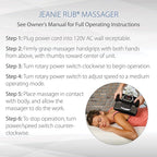 Core Products Jeanie Rub Variable Speed Massager - Sheepskin Cover Combo