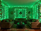 Aalnfe Green Led Lights Strip ST. Patrick's Day Decorations Indoor Rope Lights Easy DIY Cuttable Strip Lights for Room Bathroom Living Room Kitchen Ceiling Wall Vanity Mirror Decor