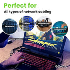 GEARit Cat 6 Ethernet Cable Pack - 20-Pack 25 ft Cat6 Ethernet Patch Cables | RJ45 Network Patch Cable, 10 Gbps Snagless Gold-Plated Connectors - Ethernet Cable Cat 6 for PC, TV, Router - Black
