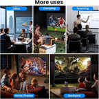 120inch Outdoor Projector Screen with Stand: 16:9 4K HD Portable Projector Screen Outdoor Indoor - Front/Rear Movie Screen with Carry Bag, Sandbag - Projection Screen for Backyard, Camping, Theater