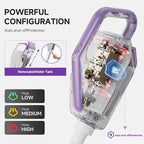 AAOBOSI Steam Mop, 1300W Powerful Detachable Handheld Steamer with 350ml Tank, 11 Multi-purpose Accessories, 23FT Power Cable, Steam Mops for Floor Cleaning, Tiles, Windows, Carpets, Furniture