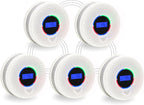 Kesymo 5Pack Upgraded Interlinked Smoke Carbon Monoxide Detector, Battery Powered&Wireless Interconnected Smoke and CO Alarm, Transmission Range of Over 820 ft (Includes Battery)