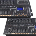 Professional DMX512 Stage Lighting Controller, Mini Pearl Stage Light Console,1024 Channels, 96 Fixtures, 60 Scenes, USB R20 Compatible