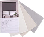 Zshine Motorized Blackout Window Blinds Customize Width (23-95 Inches) Remote Control Wireless and Rechargeable Roller Shades Blinds for Windows, Home, Office, Hotel, Club, Restaurant(Swatch 1)