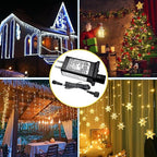 30V 0.12A Class 2 Power Supply Replacement LED Transformer IP44 LED Light Controller Low Voltage Transformer for Christmas String Light Inflatable Device (30V3.6W 8Modes 1PC)