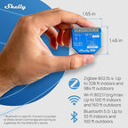Shelly 1 Gen4 | Wi-Fi, Zigbee & Matter Smart Relay Switch with Dry Contacts, 1-Channel 16A | Home Automation | Alexa, SmartThings, Google Home, Apple HomeKit Compatible | Garage Door Opener (2 Pack)