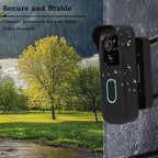 Blink Doorbell Mount, Angle Adjustable Mount for Blink Video Doorbell 2nd Gen (2025 release), Full Protection Mounting Bracket for Blink Doorbell Camera, Wider Viewing Range (Black)
