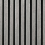 HOMCOM 4 Pack 3D Acoustic Panels, 24" x 24" Soundproof Wood Panels for Wall, Wood Slat Wall Paneling for Interior Ceiling, Office, Home Theater, Studio, Gray