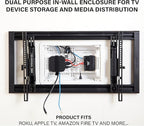 Legrand - OnQ Cable Management, In-Wall Media Box, Dual Purpose Structured Wiring Enclosure with Mounting Bracket, Home Networking Panel, 9 inch, White, ENP0905NAV1