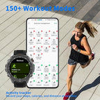 Fitness Tracker Watch with Heart Rate Monitor Activity Tracker with Pedometer Smart Watch Sleep Monitor with Step Counter Calories Blood Oxygen Blood Pressure Monitor Make/Answer Call Health Tracker