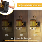 L LOHAS LED Night Lights Plug into Wall, Boho Fabric Cylinder Decor Night Light with Tassel, Dusk to Dawn Sensor, 0-100LM Dimmable Night Lights, Vintage Nightlight for Bedroom, Living Room, Hallway