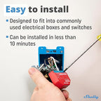 Shelly Plus 1PM | WiFi Smart Relay Switch with Power Metering | Home Automation | Bluetooth Gateway | Compatible with Alexa & Google Home | iOS Android App | No Hub | Wireless Lighting Control