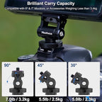 MINIFOCUS Camera Monitor Mount with Cold Shoe, 1/4" Screw for 5" & 7" Field Monitor, Swivel 360° and Tilt 160° Holder for Camera Phone Cage LED Video Light