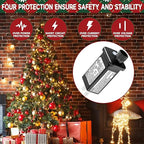 30V 0.2A LED Controller Timer Model JT-EL/FC300V0200-C Class 2 Power Supply Replacement with 8 Lighting Modes, and Memory Function for Christmas Light, LED String Light