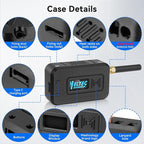 Meshnology 1 Set ESP32 LoRa V3 Module Board with 915 MHz Antenna + 3000mAh Battery + Protect Case - WiFi Blue Tooth SX1262 CP 2102 0.96” OLED Display Type C for Ar duino Meshtastic IOT (N35, Black)