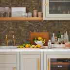 Vamos Tile 100 Pieces Peel and Stick Backsplash Tiles, 3" x 6" PVC Subway Tile, Rust Slate Stick on Backsplash Tiles for Kitchen/Bathroom/Fireplace/Laundry/Camper