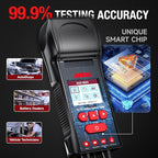 ANCEL BST600 Car Battery Tester with Printer - 12V/24V, 100-2000 CCA, Digital Auto Battery Load Tester - Cranking and Charging System Test for Heavy Duty Truck, Marine, Motorcycles, RVs, SUVs, Boats