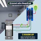 TOPGREENER PIR Passive Infrared Motion Sensor Switch, Ambient Light Level Detector, No Neutral Required, 150W LED/CFL, Occupancy Vacancy Modes, Ground Wire Required, Single Pole, TDOS5-JM, Gray
