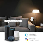 HBN Smart Plug 15A, WiFi Outlet Extender Dual Socket Plugs Works with Alexa, Google Home Assistant, Remote Control with Timer Function, No Hub Required, ETL Certified, 2.4G WiFi Only, 2-Pack