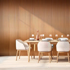 Art3dwallpanels Slat Wall Paneling, 104'' x 6.3'' Glossy Metal Finish WPC Soundproof 3D Wall Panels for Interior Wall Decor, 8 Pack Wavy Grain Panel Wall Slats, Glitter Gold