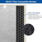 Katerelis 3 Pack Compatible with Shark 4 HE401 HE402 HE405 HE400 UA415 True Filter Replacement, Part Number HE4FKPET, HE4FKBAS, HE4FKPRO, 100356-chn-1