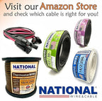 NATIONAL Wire&Cable - 16/2 Audiophile Speaker Wire (25 Feet) 16AWG Gauge - Made in USA - in Wall Audio Speaker Wire Cable/CL Rated/ETL Listed / 2 Conductors - OFC Oxygen-Free Copper, White 25ft